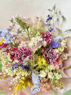 Bouquet de roses de jardin éternelles couleur mauve, version Deluxe